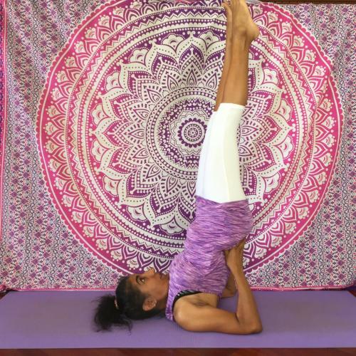 Yoga-Pose: Shoulder stand / Schulterstand