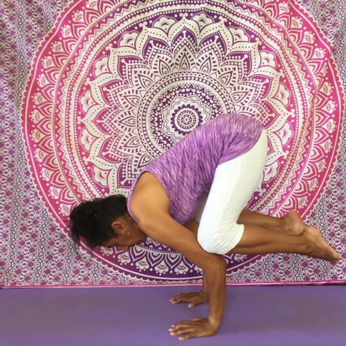 Yoga-Pose: Crow / Kranich